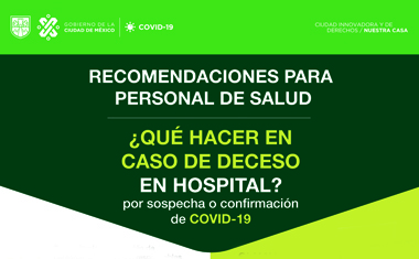 Recomendaciones para personal de salud.