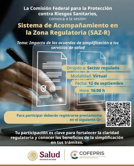 SAZ-R de COFEPRIS: Impacto de los acuerdos de simplificación en servicios de salud